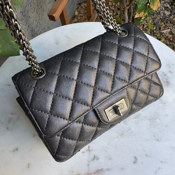 Chanel Mini Reissue 2.55 Single Flap Quilted Leather Crossbody - Picture 3 of 15